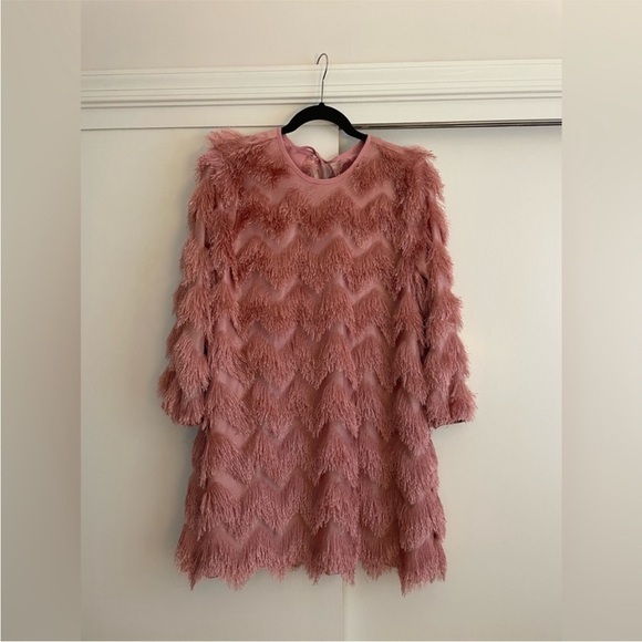 Anthropologie Pink Textured Dress - Picture 7 of 15